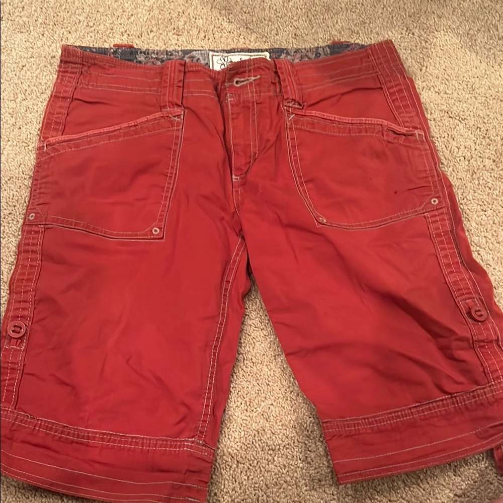 Aventura women’s red cargo shorts